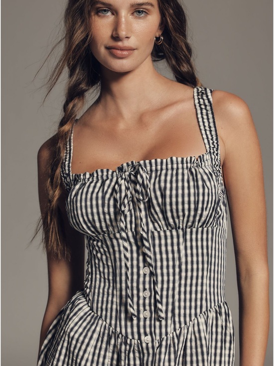 Astr Dresses & Skirts - Anthropologie ASTR The Label Temperance A-Line Milkmaid Maxi Dress Sz M petite